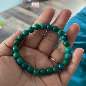 Chrysocolla stretch bracelet